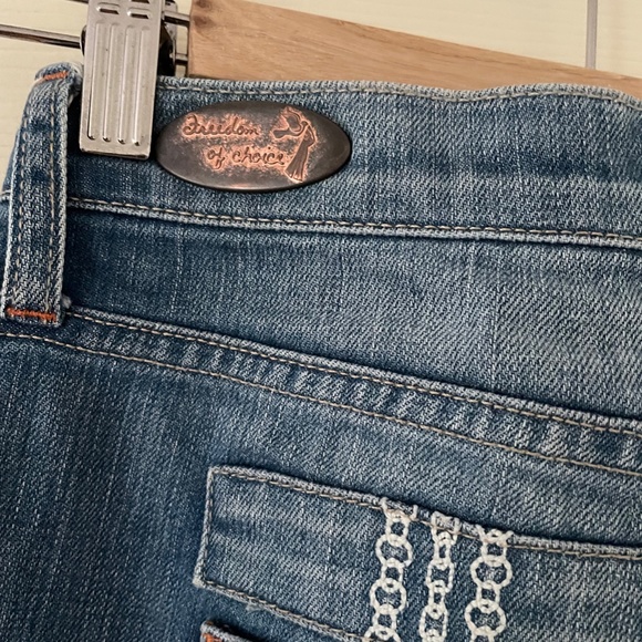 Anthropologie Free People Freedom of Choice Bootcut Low Rise Blue Jeans - Picture 7 of 10